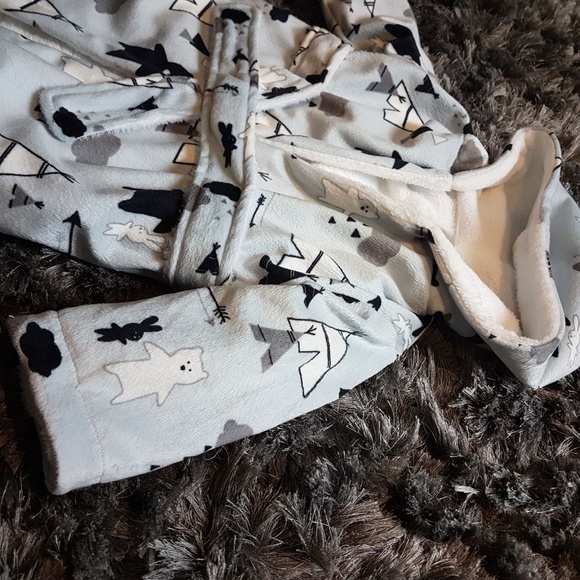 NWOT Soft Robe Dressing Gown 12 Mths Warm Fleece - Picture 7 of 7